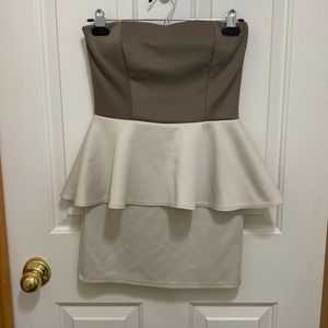 Body Central peplum mini dress